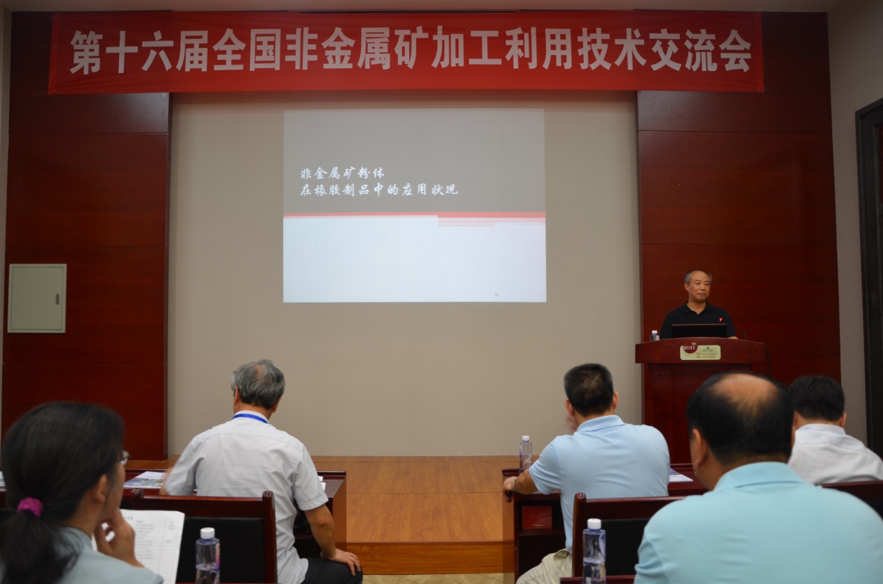 北京華騰橡塑乳膠制品有限公司總經(jīng)理郝孝清在做報告