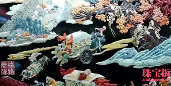 用料30噸玉石，雕成重達10噸的絲綢之路PK清明上河圖