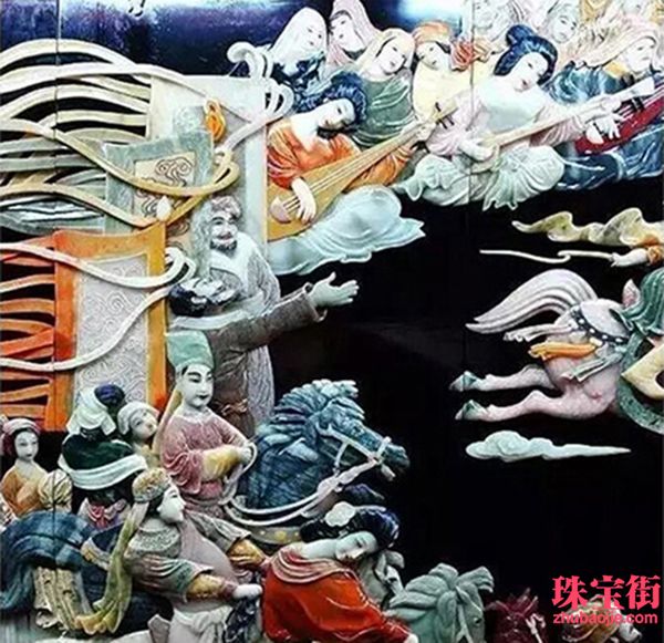 用料30噸玉石，雕成重達10噸的絲綢之路PK清明上河圖