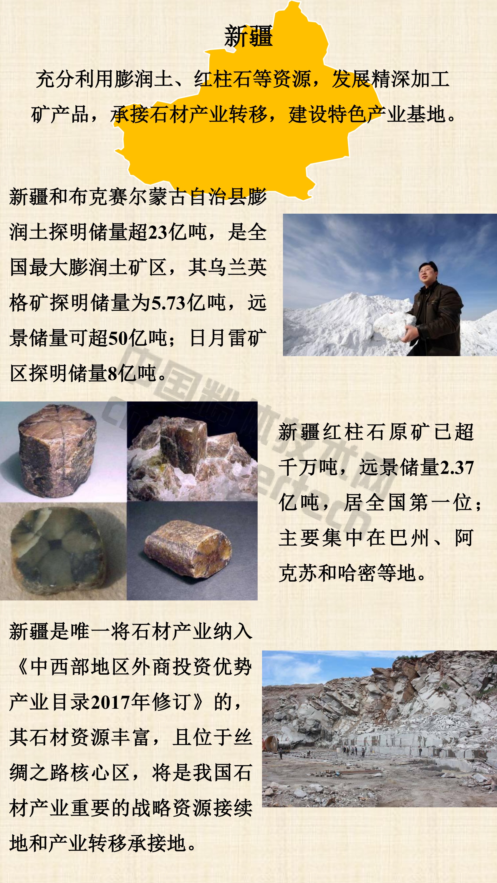 1分鐘了解全國區域性重點(diǎn)非金屬礦、新材料特色產(chǎn)業(yè)