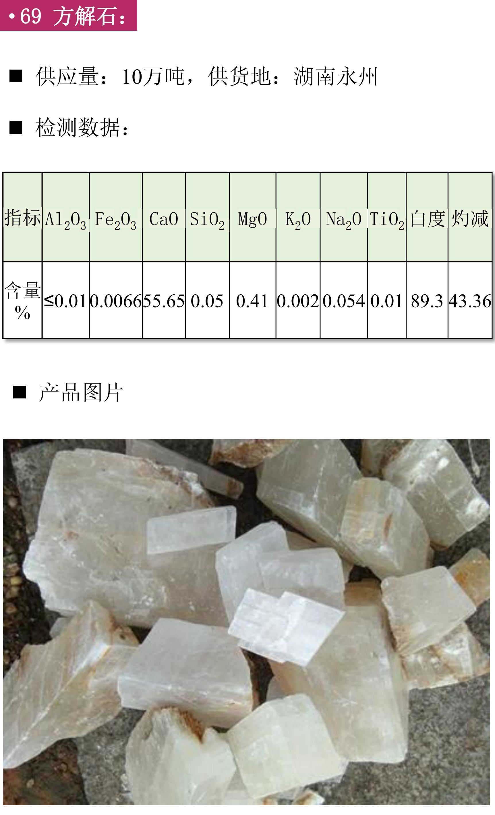 【找現貨】第五期非金屬礦粉體材料供應匯！