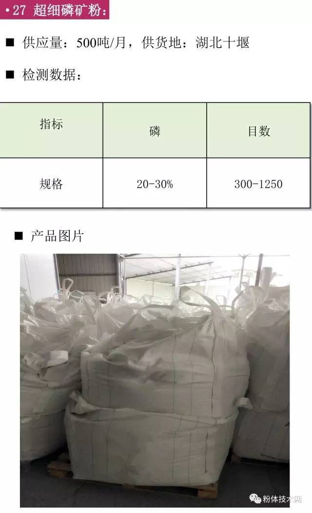 超細磷礦粉價(jià)格行情
