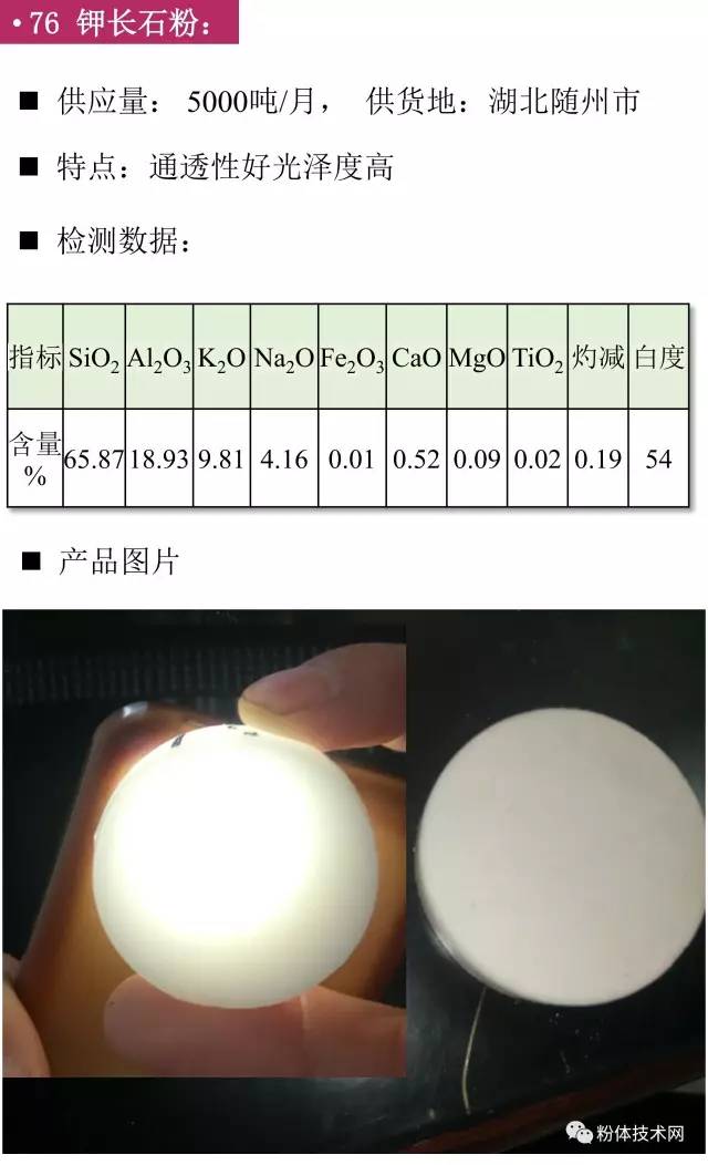 鉀長(cháng)石粉