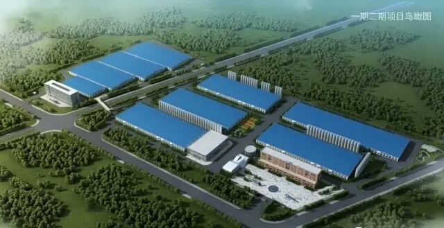 30萬(wàn)噸生物復合材料項目、10萬(wàn)噸工程塑料升級改造項目鳥(niǎo)瞰圖