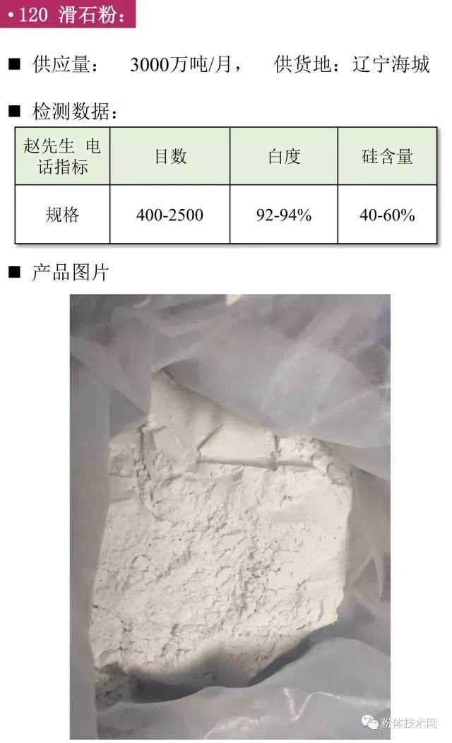 滑石粉價(jià)格