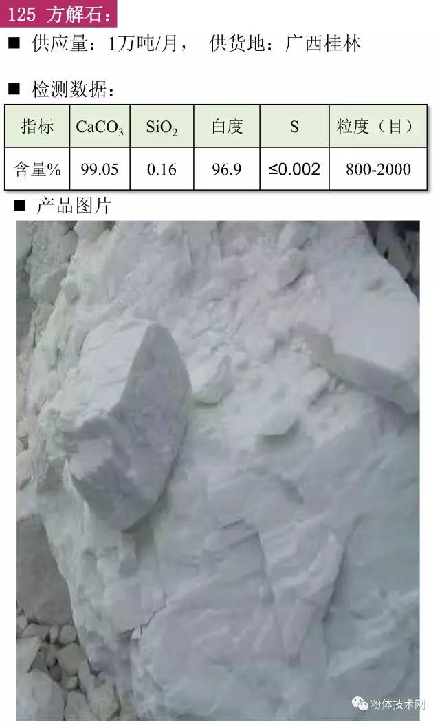 方解石價(jià)格