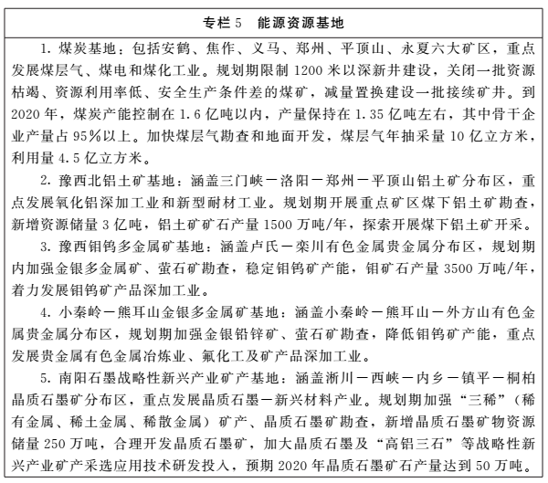 《河南省礦產(chǎn)資源總體規劃（2016-2020年）》印發(fā)，將重點(diǎn)整治小、散、亂礦山