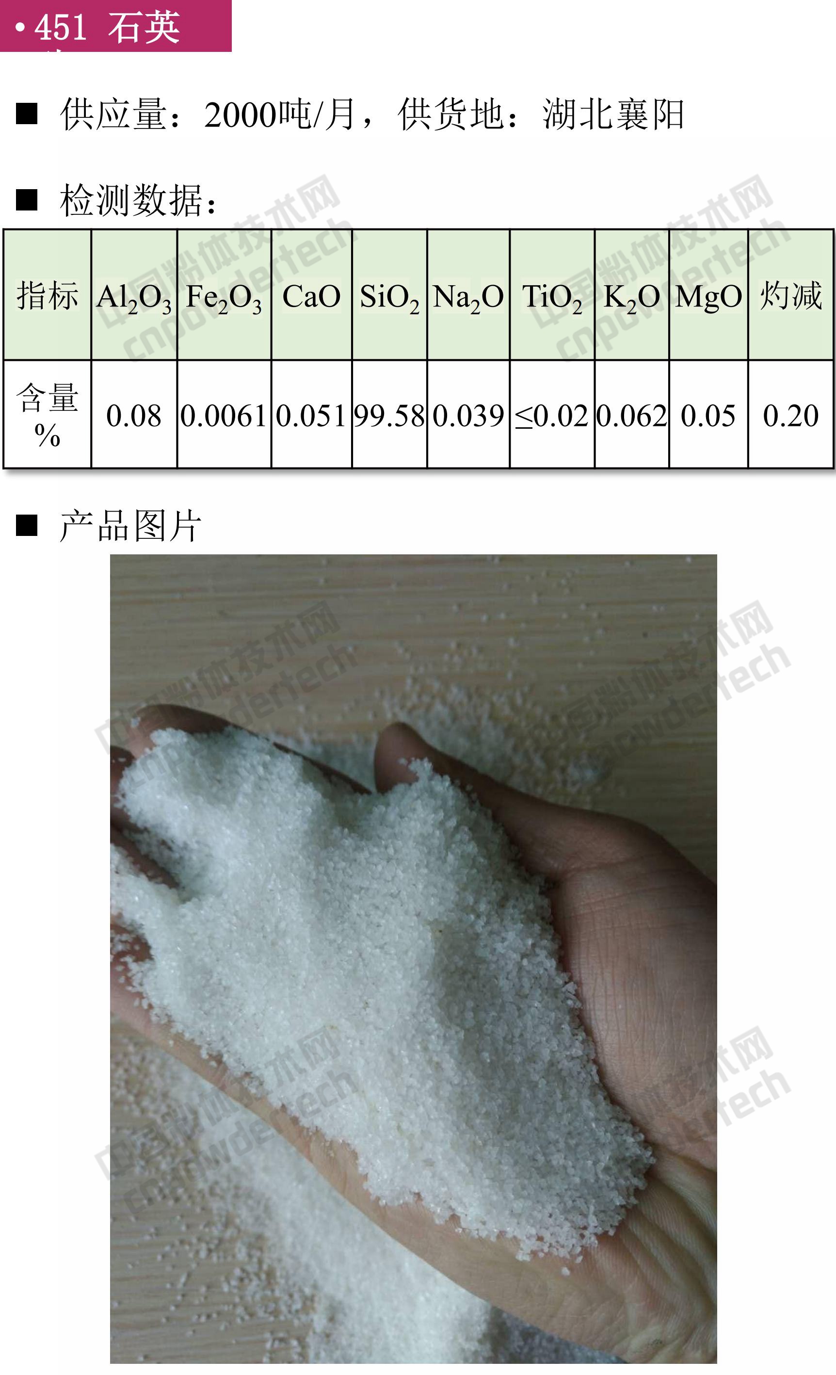 石英、高純石英砂、硅微粉
