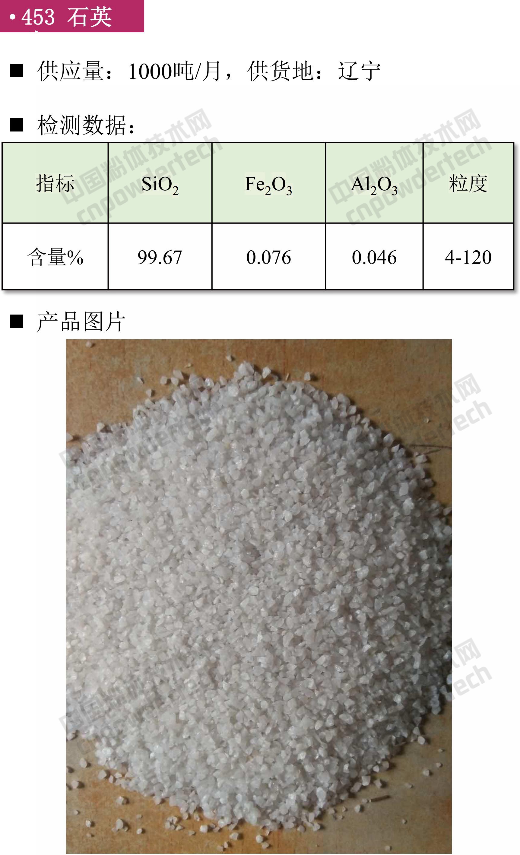 石英、高純石英砂、硅微粉