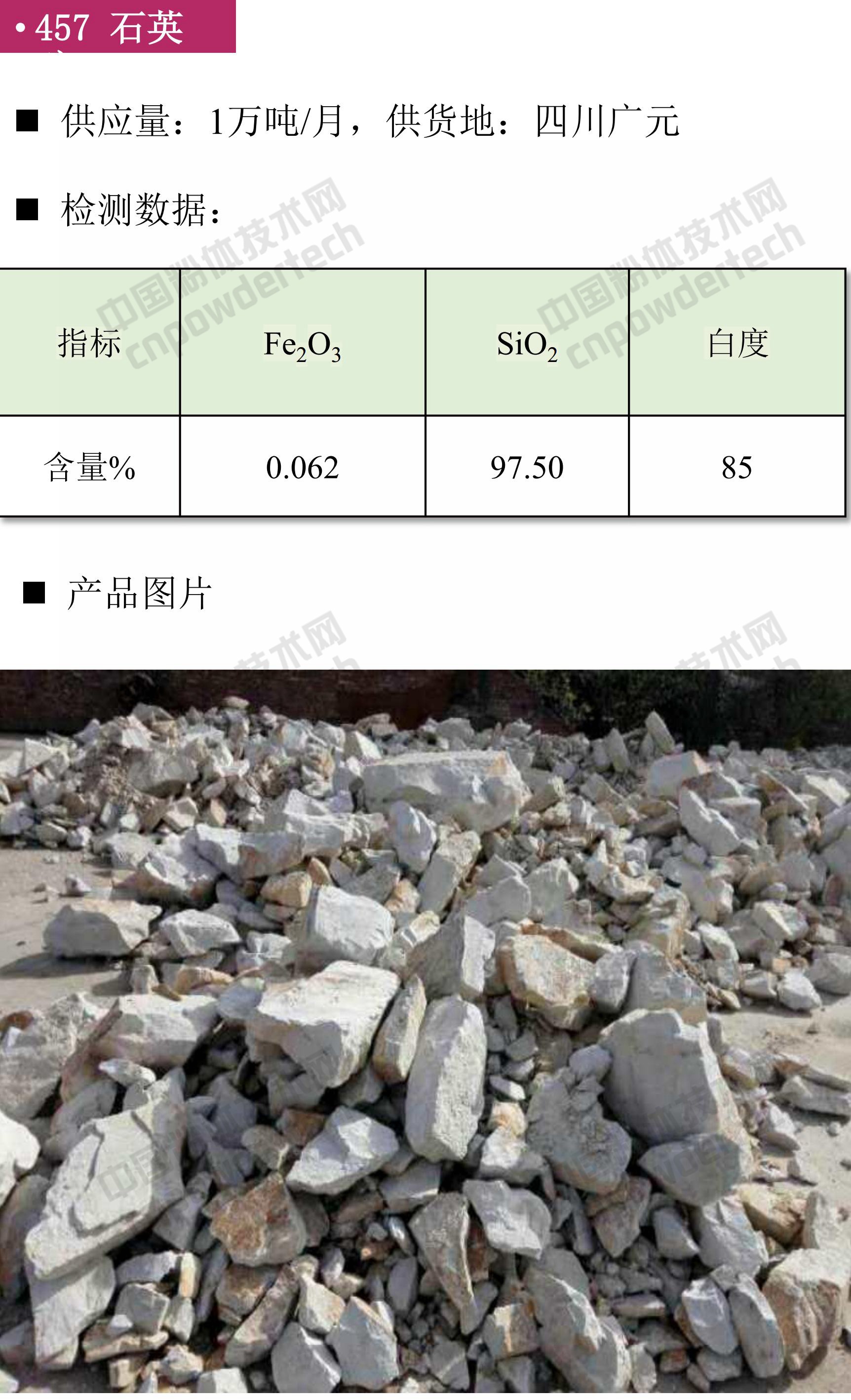 石英、高純石英砂、硅微粉