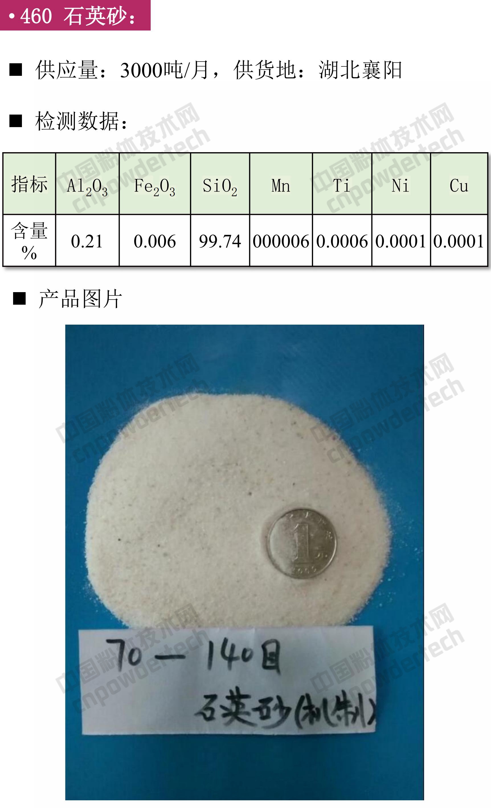 石英、高純石英砂、硅微粉