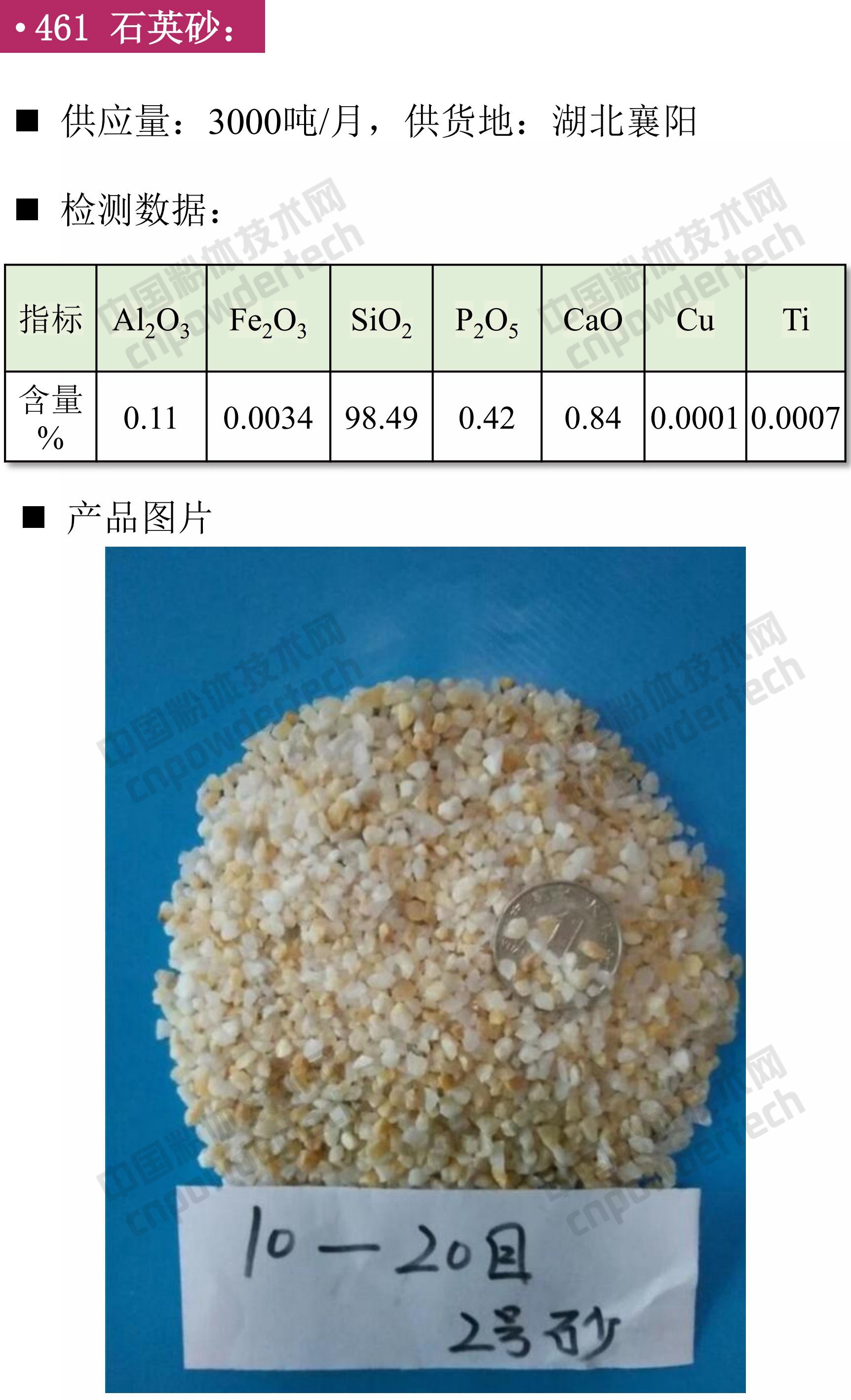 石英、高純石英砂、硅微粉
