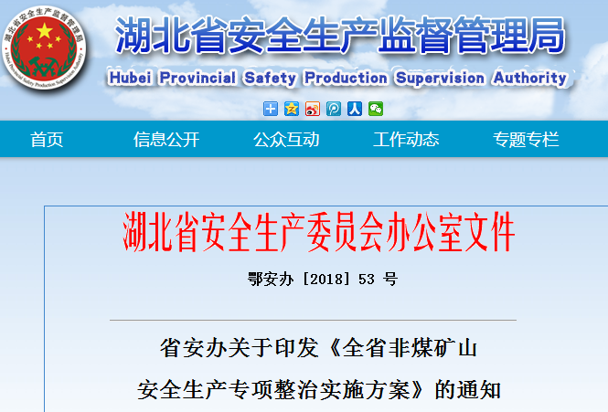 全省非煤礦山安全生產(chǎn)專(zhuān)項整治實(shí)施方案