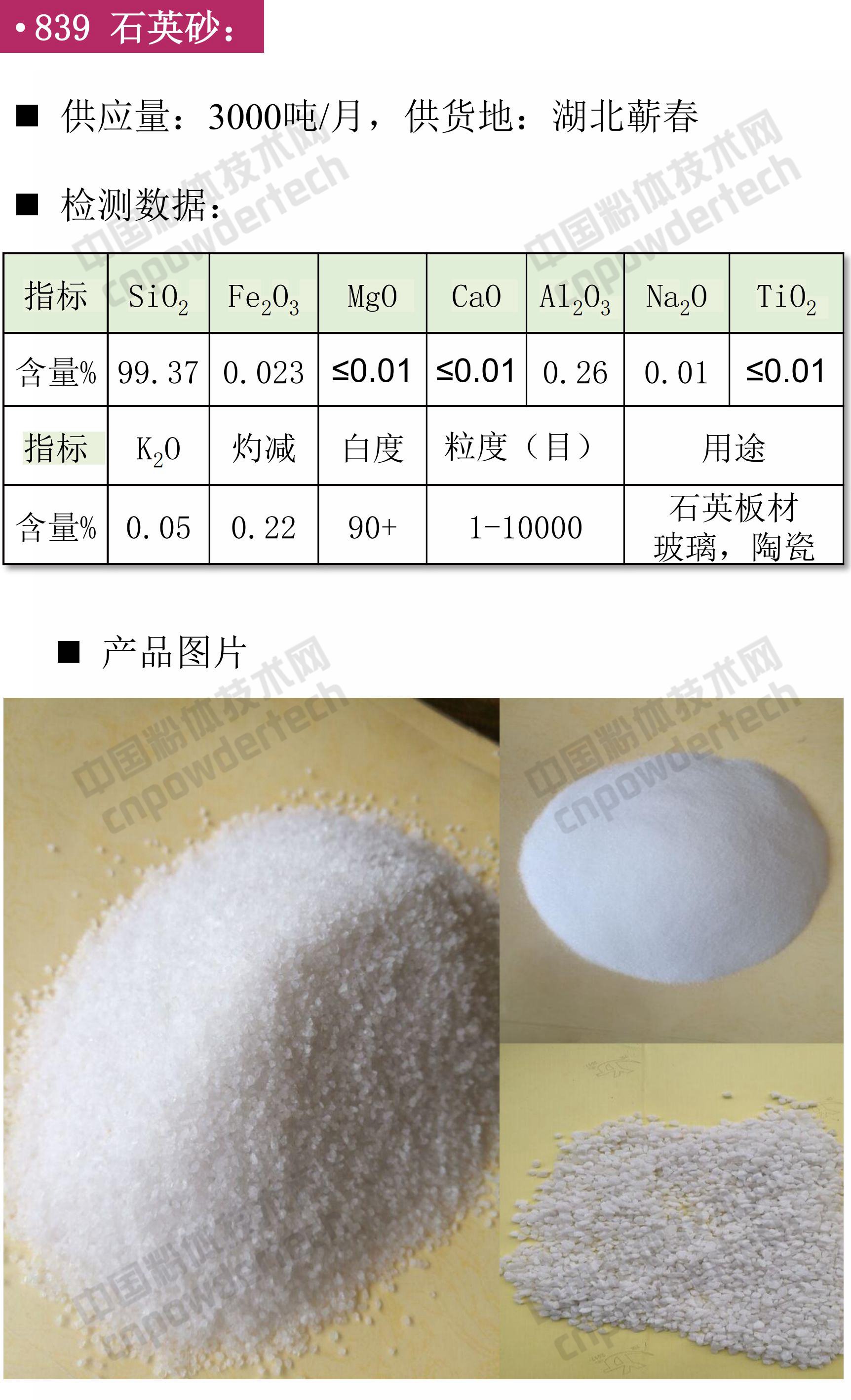 石英 碳酸鈣 硅微粉 鉀鈉長(cháng)石
