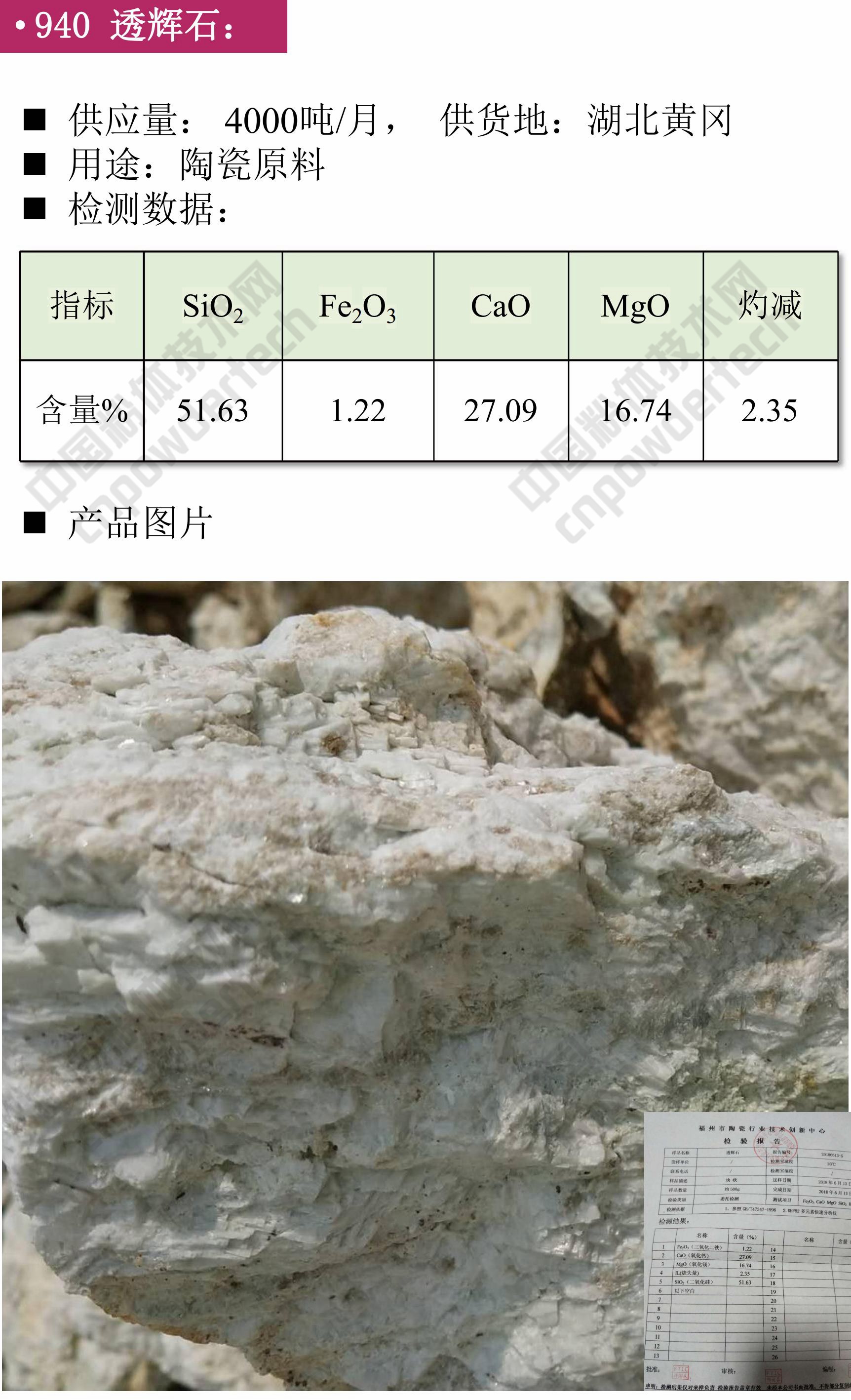 鉀長(cháng)石 膨潤土 碳酸鈣 方石英 現貨