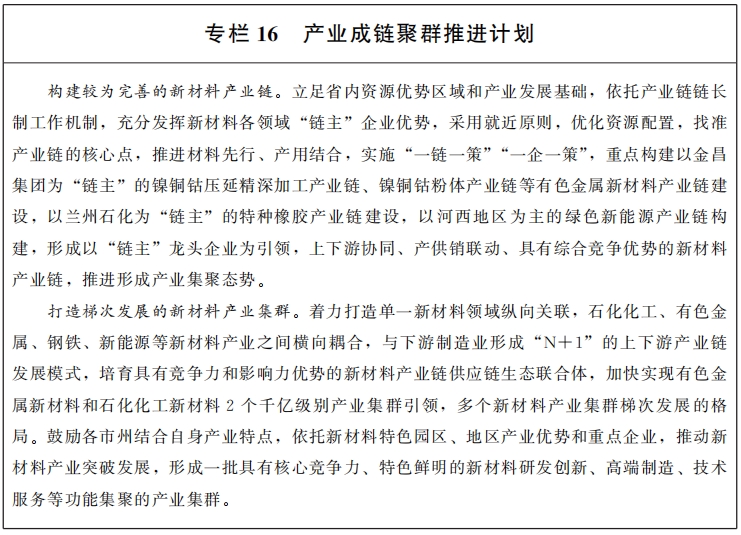 甘肅：發(fā)揮凹土、石英等資源優(yōu)勢，打造五十億級無(wú)機非金屬新材料產(chǎn)業(yè)集群！ 　　